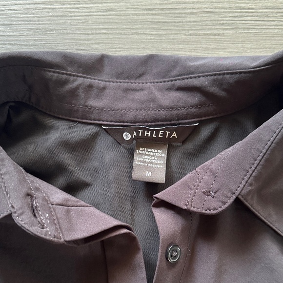 Athleta black  Short Sleeve Shirt - Picture 2 of 3